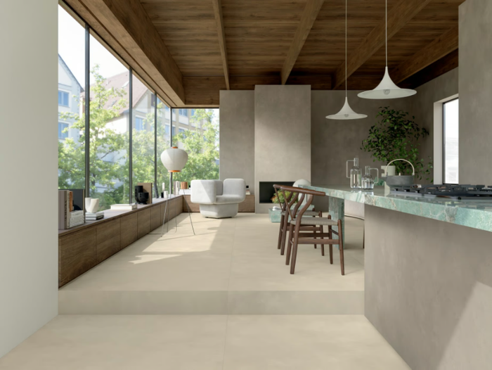 MULTIFORME DUNE TUFO - Full-body porcelain stoneware wall/floor tiles with concrete effect _ Marca Corona